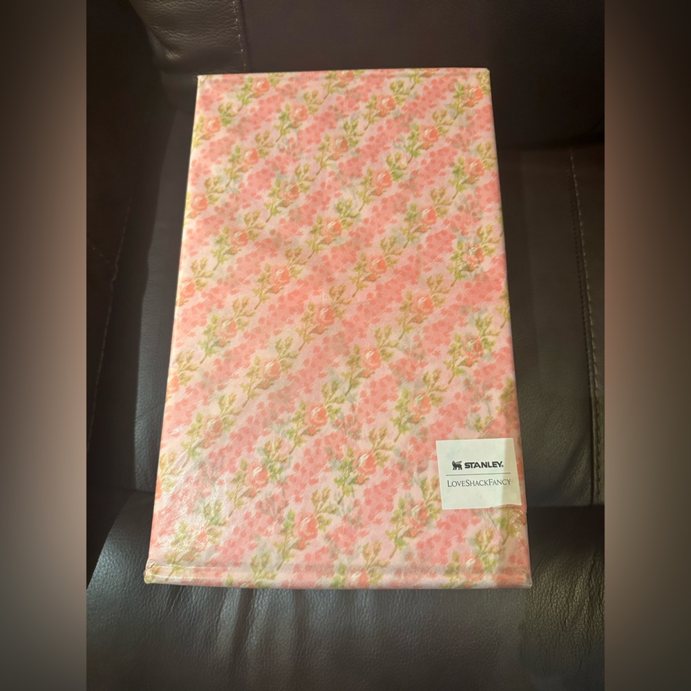 Love Shack Fancy Stanley in  Pink and Green Floral Box